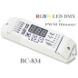 Preview: LTECH BC-834 LED DMX512 Controller Decoder Strip 4 Channel RGBW PWM Dimmer